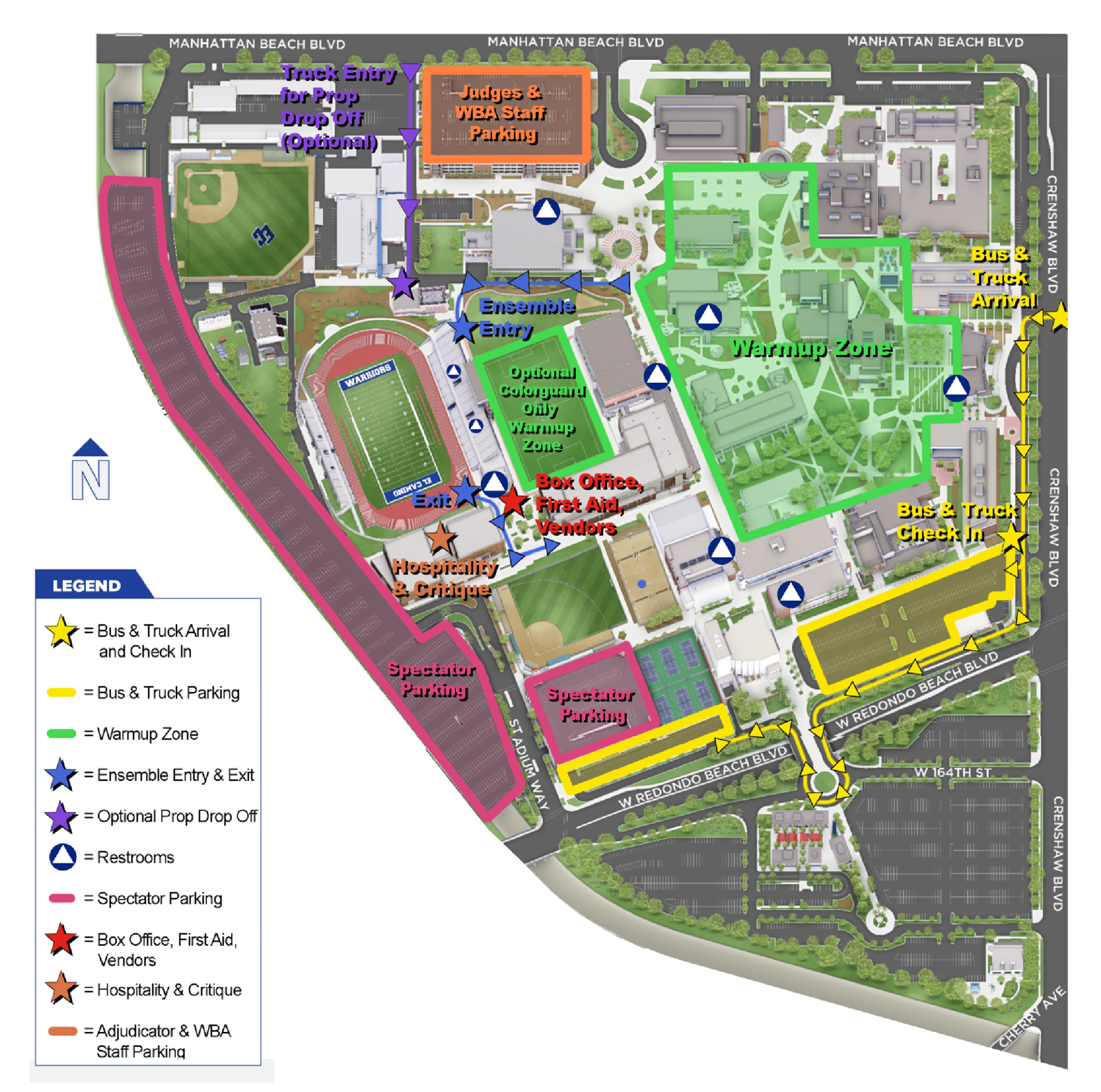Champions of the Coast Campus Map